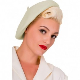 Skullies & Beanies Claire Vintage Retro Beret Hat - Champagne - C212N228U7Q $16.68