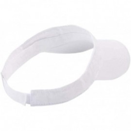 Visors Sports Sun Visor Hats Twill Cotton Ball Caps for Men Women Adults Kids - 1 White - CX18RZNX3GA $14.27