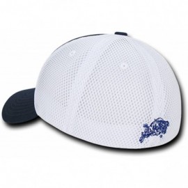 Baseball Caps United States Naval Academy USNA Midshipmen Mesh Structured Flex Baseball Fitted Ball Cap Hat Navy Blue - CY18D...