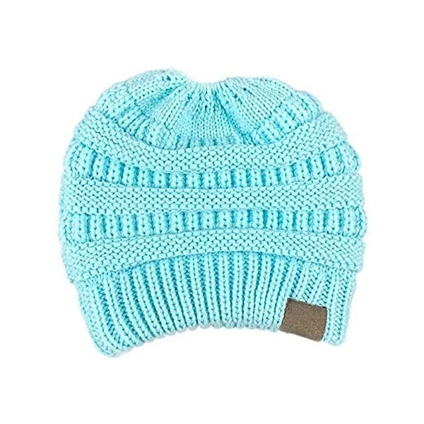 Skullies & Beanies Women Fashion Casual Crochet Knit Hats Skullies Beanie Hat Winter Warm Cap Skullies & Beanies - Blue - CW1...