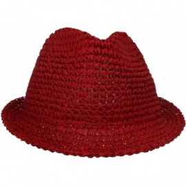 Fedoras Men's Pop Color McFly - Red - CS11BX17X9D $36.39