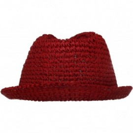 Fedoras Men's Pop Color McFly - Red - CS11BX17X9D $36.39