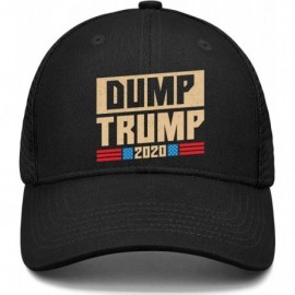 Baseball Caps Unisex Vintage Baseball Cap One Size 2020 Funny Anti Trump White Walking Dad Hat - Dump Trump 2020 - CM18W655D4...
