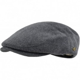 Newsboy Caps Premium Men's Wool Newsboy Cap SnapBrim Thick Winter Ivy Flat Stylish Hat - 3009-gray Plain - CY18Y8LYUC6 $35.21