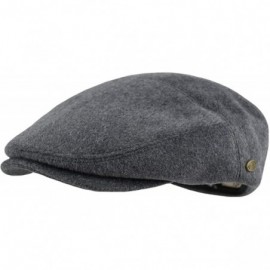 Newsboy Caps Premium Men's Wool Newsboy Cap SnapBrim Thick Winter Ivy Flat Stylish Hat - 3009-gray Plain - CY18Y8LYUC6 $19.56