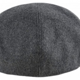 Newsboy Caps Premium Men's Wool Newsboy Cap SnapBrim Thick Winter Ivy Flat Stylish Hat - 3009-gray Plain - CY18Y8LYUC6 $19.56