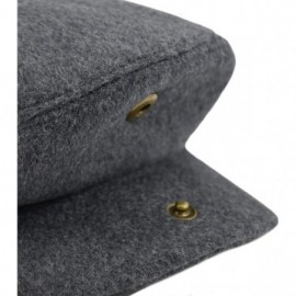 Newsboy Caps Premium Men's Wool Newsboy Cap SnapBrim Thick Winter Ivy Flat Stylish Hat - 3009-gray Plain - CY18Y8LYUC6 $19.56