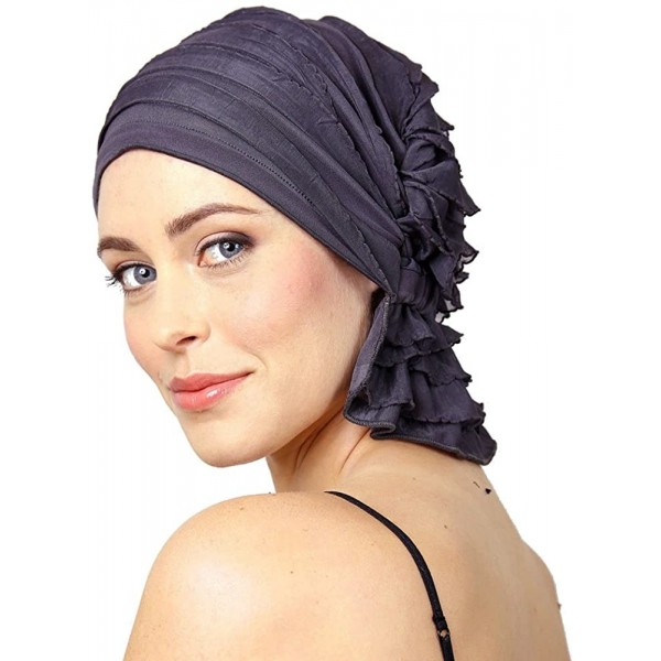 Skullies & Beanies Charcoal Grey Ruffle - CQ11LBGCL8D $24.56