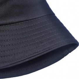 Bucket Hats Unisex Fashion Embroidered Bucket Hat Summer Fisherman Cap for Men Women - Cherry Black - C718SNHLW00 $10.96