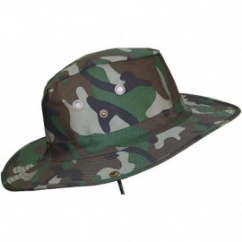 Sun Hats 2 3/4" Wide Brim Men Safari/Outback Summer Hat w/Snap up Sides - Camo - CN182544UU8 $16.21