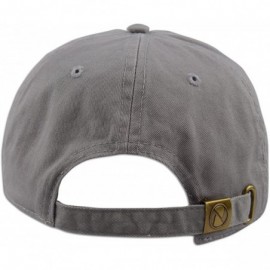 Baseball Caps Cotton Classic Dad Hat Adjustable Plain Cap Polo Style Low Profile Unstructured 1400 - Grey - C112O5STEU3 $11.17