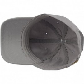 Baseball Caps Cotton Classic Dad Hat Adjustable Plain Cap Polo Style Low Profile Unstructured 1400 - Grey - C112O5STEU3 $11.17