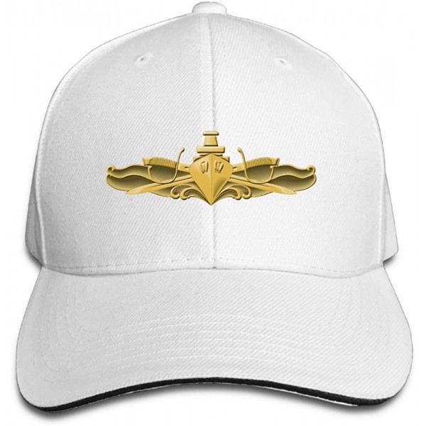 Baseball Caps Unisex US Navy Surface Warfare Officer Fashion Peaked Cap Baseball Cap For Travel/Sports - White - CB18CU3GCE5 ...
