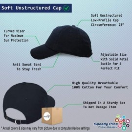 Baseball Caps Custom Soft Baseball Cap Shamrock Embroidery Dad Hats for Men & Women - Navy - CD18SLU9084 $13.96