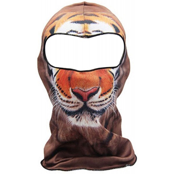 Balaclavas Men 3D Animal Print Outdoor Motorcycle Skiing Face Mask Balaclava Headwear - Bb-004 - CW187OOR0LD $14.44