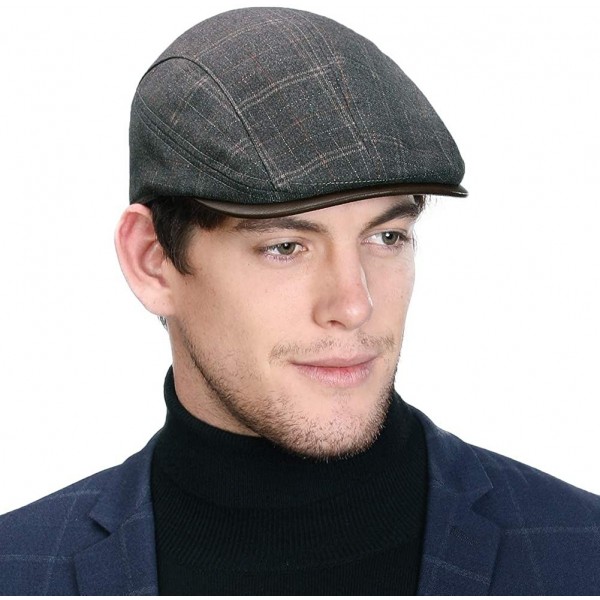 Winter Lrish Flat Lvy Newsboy Cap for Mens Hunting Driving Golf ...