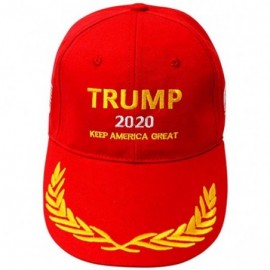 Baseball Caps Make America Great Again Donald Trump USA Cap Adjustable Baseball Hat - Red 4 - CL18IMO22ED $9.05