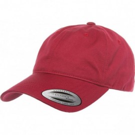 Baseball Caps Low Profile Cotton Twill (Dad Cap) - Cranberry - CC12DK3SKJ3 $11.86