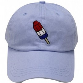 Baseball Caps Firecrackers Ice Cream Cotton Dad Caps - Sky - C412L9P51FP $14.32