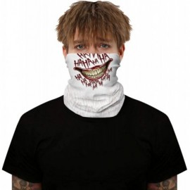 Balaclavas Seamless Rave Face Cover Bandana-Neck Gaiter Tube Headwear Motorcycle Face Scarf - Smile 2 - CM19803AKE7 $9.74