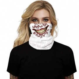 Balaclavas Seamless Rave Face Cover Bandana-Neck Gaiter Tube Headwear Motorcycle Face Scarf - Smile 2 - CM19803AKE7 $9.74