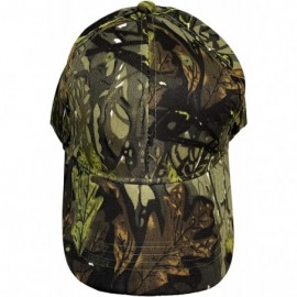 Baseball Caps Camouflage Hat with Hardwood Pattern- to Choose from - Dark Green Camo - C512D8MCBPP $17.27