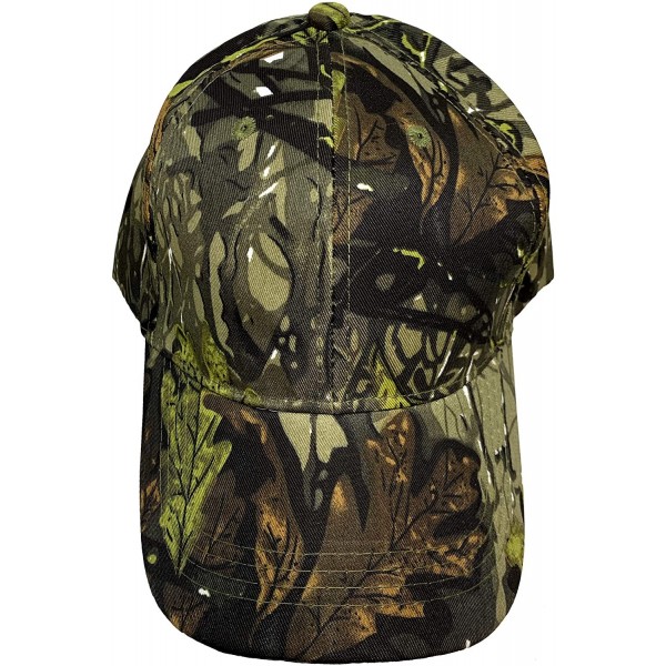 Baseball Caps Camouflage Hat with Hardwood Pattern- to Choose from - Dark Green Camo - C512D8MCBPP $9.54