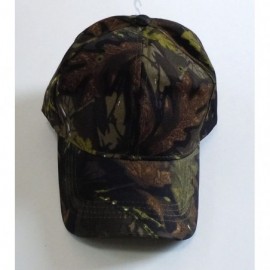 Baseball Caps Camouflage Hat with Hardwood Pattern- to Choose from - Dark Green Camo - C512D8MCBPP $9.54
