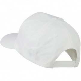 Baseball Caps Jamaica Flag Letter Patched High Profile Cap - White - CA11ND5PW8V $17.13
