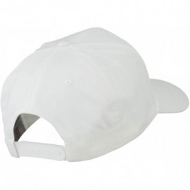 Baseball Caps Jamaica Flag Letter Patched High Profile Cap - White - CA11ND5PW8V $17.13