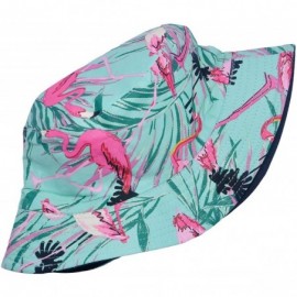 Bucket Hats Unisex Cute Unique Print Travel Bucket Hat Summer Fisherman Cap - Flamingos - C918TH6T4LS $16.22