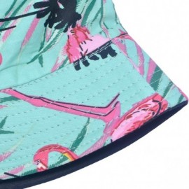 Bucket Hats Unisex Cute Unique Print Travel Bucket Hat Summer Fisherman Cap - Flamingos - C918TH6T4LS $16.22