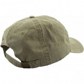 Baseball Caps NASA Worm Meatball Logo Embroidered Washed Space DAD Cap - Khaki - C7189N6L304 $9.06