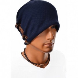 Skullies & Beanies FORBUSITE Knit Slouchy Beanie Hat Skull Cap for Mens Winter Summer - Black Cotton - CK11ROX3W0N $11.97