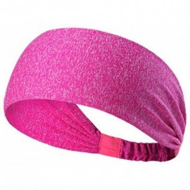 Headbands Neutral Hair Band- High Elastic Hair Band- Sports Headband- Solid Color Hair Ring- Fashion Headband - Hot Pink - CO...
