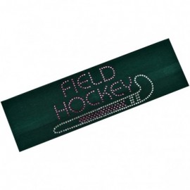 Headbands Field Hockey Rhinestone Stretch Headband for Girls- Teens and Adults - Forest Green - CD11QC7QUKV $10.75