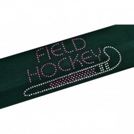 Headbands Field Hockey Rhinestone Stretch Headband for Girls- Teens and Adults - Forest Green - CD11QC7QUKV $10.75