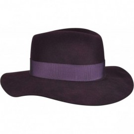 Fedoras Taylor Litefelt Wide Brim Fedora - Wine - CT11HN1BZAJ $49.18