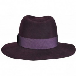 Fedoras Taylor Litefelt Wide Brim Fedora - Wine - CT11HN1BZAJ $49.18