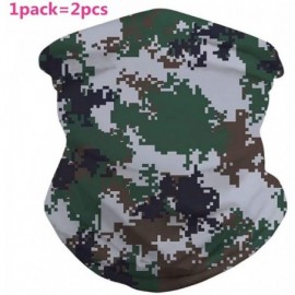 Balaclavas 2 Pcs Face Bandanas Mens Womens Headband Shield Scarf Neck Gaiters - Color Q - CC198O0SLSQ $12.36