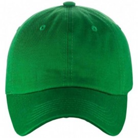 Baseball Caps Unisex Classic Blank Low Profile Cotton Unconstructed Baseball Cap Dad Hat - Kelly Green - CP18RT0AGIK $10.28