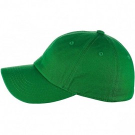 Baseball Caps Unisex Classic Blank Low Profile Cotton Unconstructed Baseball Cap Dad Hat - Kelly Green - CP18RT0AGIK $10.28