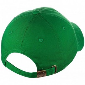 Baseball Caps Unisex Classic Blank Low Profile Cotton Unconstructed Baseball Cap Dad Hat - Kelly Green - CP18RT0AGIK $10.28