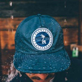 Baseball Caps Floating Waterproof Snapback' Surf Hat - Navy - CC186RCURGE $29.07