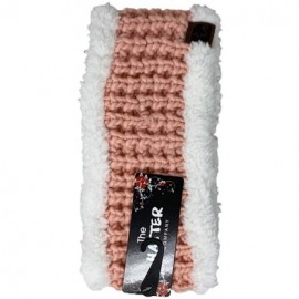 Skullies & Beanies Winter Beanie Headwrap Hat Cap Fashion Stretch Knit Fuzzy Polar Fleece Lined Ear Warmer Headband - Pink - ...