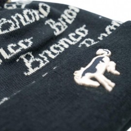 Skullies & Beanies Ford Bronco Beanie- 100% Acrylic Knit Cuffed Hat- One Size- Black - CB18AROKX0Y $19.69