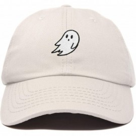 Baseball Caps Ghost Embroidery Dad Hat Baseball Cap Cute Halloween - Beige - CD18YR240SL $26.34