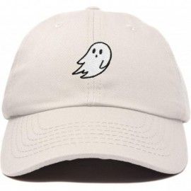 Baseball Caps Ghost Embroidery Dad Hat Baseball Cap Cute Halloween - Beige - CD18YR240SL $13.33