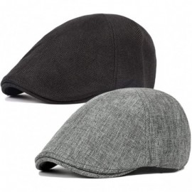 Newsboy Caps Men's Duckbill Ivy Newsboy Cap Scally Hat - 2 Pack-a - CQ18WL2MICM $11.23