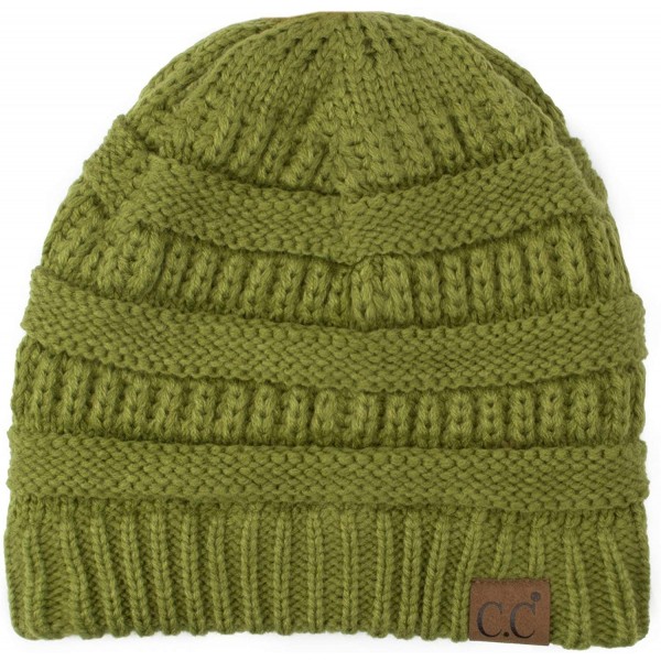 Skullies & Beanies Women's Classic CC Beanies - Olive - CM1859OZMLY $12.67